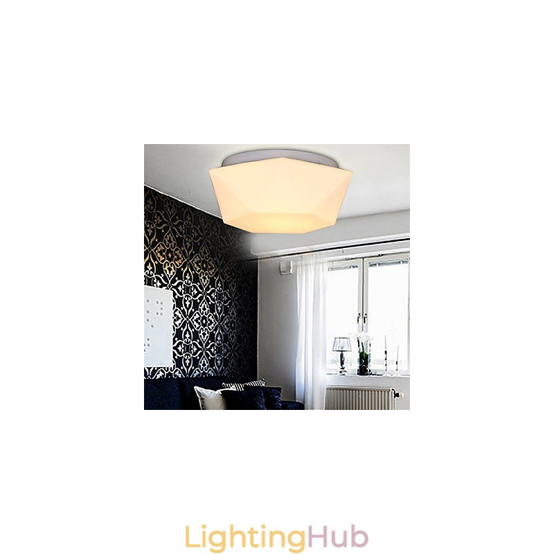Creative White Diamond Glass Dome Light Absorb