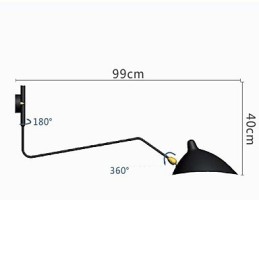 Modern Contemporary Painting Feature for Swing Arm Ambient Light Swing Arm Lights Wall Light