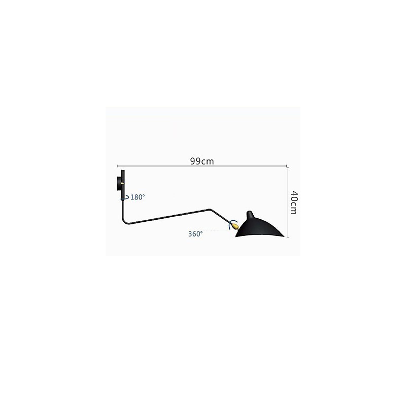 Modern Contemporary Painting Feature for Swing Arm Ambient Light Swing Arm Lights Wall Light