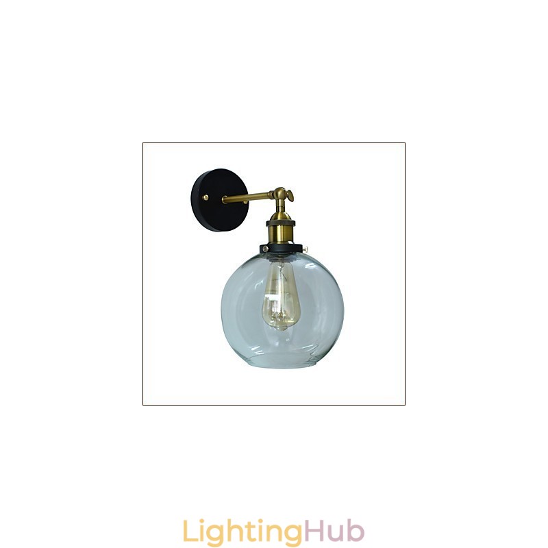 Iron Wall Lamp Black Simple Retro Wall Lamp Single Head Decorative Wall Lamp European Style