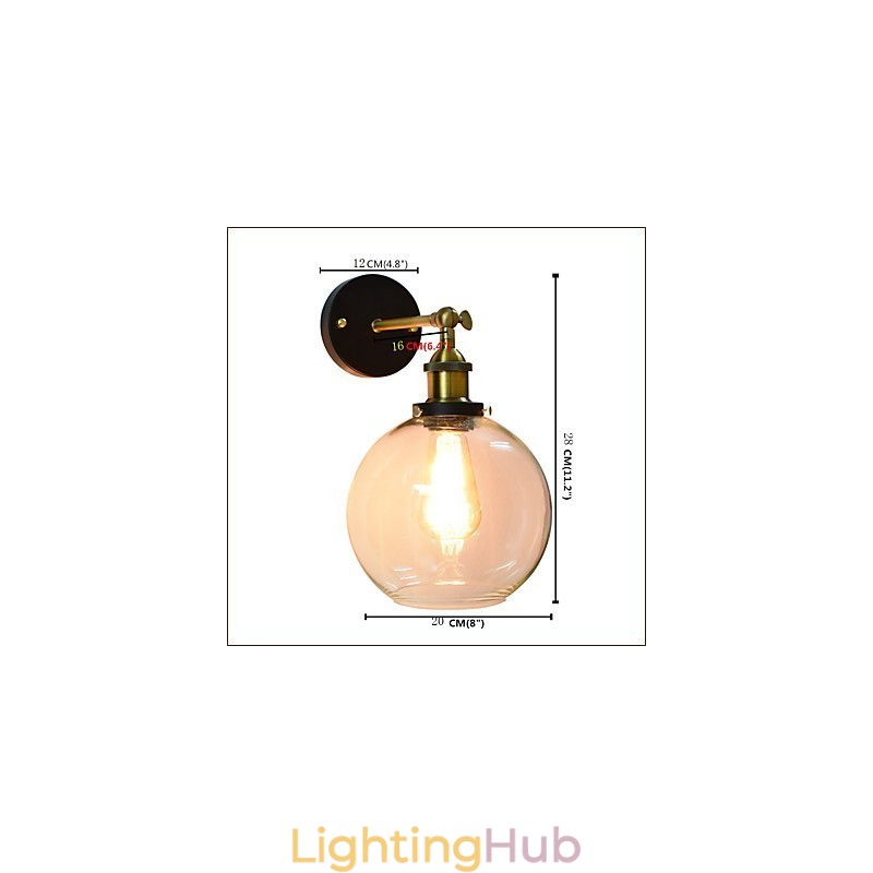 Iron Wall Lamp Black Simple Retro Wall Lamp Single Head Decorative Wall Lamp European Style