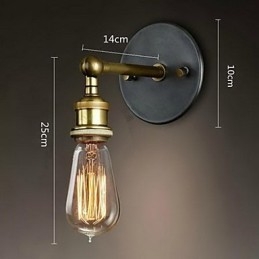 The American Village Wall Balcony Corridor Simple Copper Head Lamp