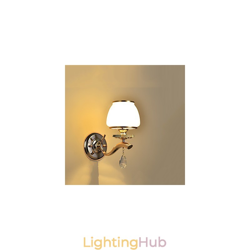 Modern Contemporary Electroplated Feature for Crystal Ambient Light Wall Sconces Wall Light