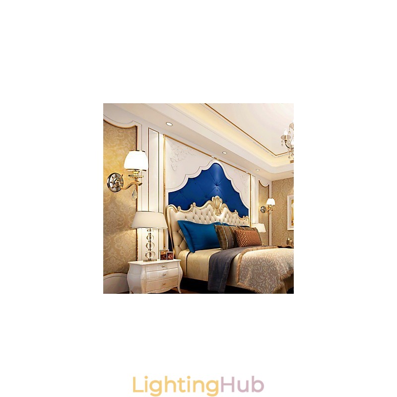 Modern Contemporary Electroplated Feature for Crystal Ambient Light Wall Sconces Wall Light