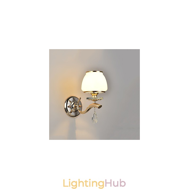 Modern Contemporary Electroplated Feature for Crystal Ambient Light Wall Sconces Wall Light