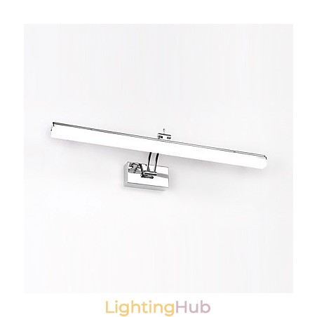 Integrated Modern Contemporary Chrome Feature for Ambient Light Bathroom Lighting Wall Light Integrated Modern Contemporary Chrome Feature for Ambient Light Bathroom Lighting Wall Light