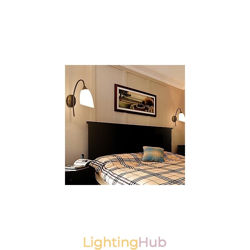 Traditional Classic Country Retro Painting Feature for Wall Sconces Wall Light