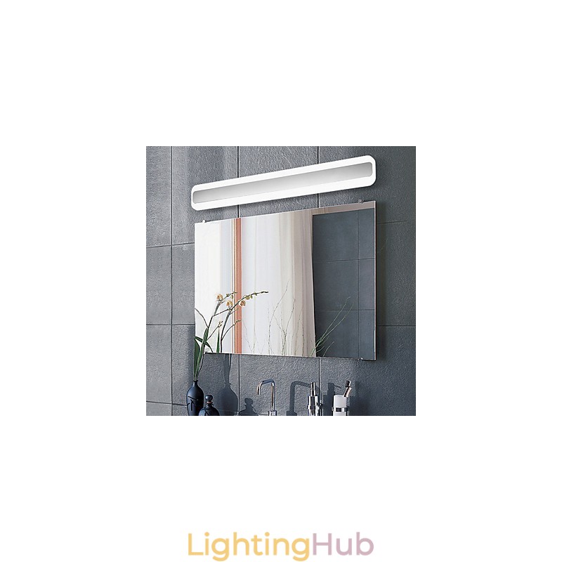 Modern Contemporary Chrome Feature for Ambient Light Bathroom Lighting Wall Light