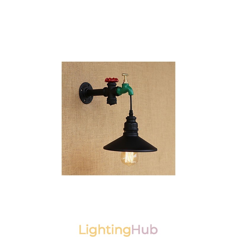 Country Novelty Retro Painting Feature for Mini Style Ambient Light Wall Sconces Wall Light