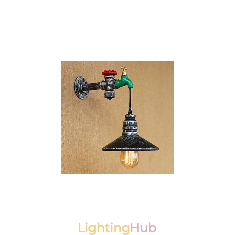 Country Novelty Retro Painting Feature for Mini Style Ambient Light Wall Sconces Wall Light