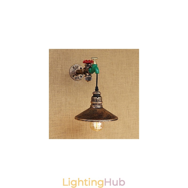 Country Novelty Retro Painting Feature for Mini Style Ambient Light Wall Sconces Wall Light