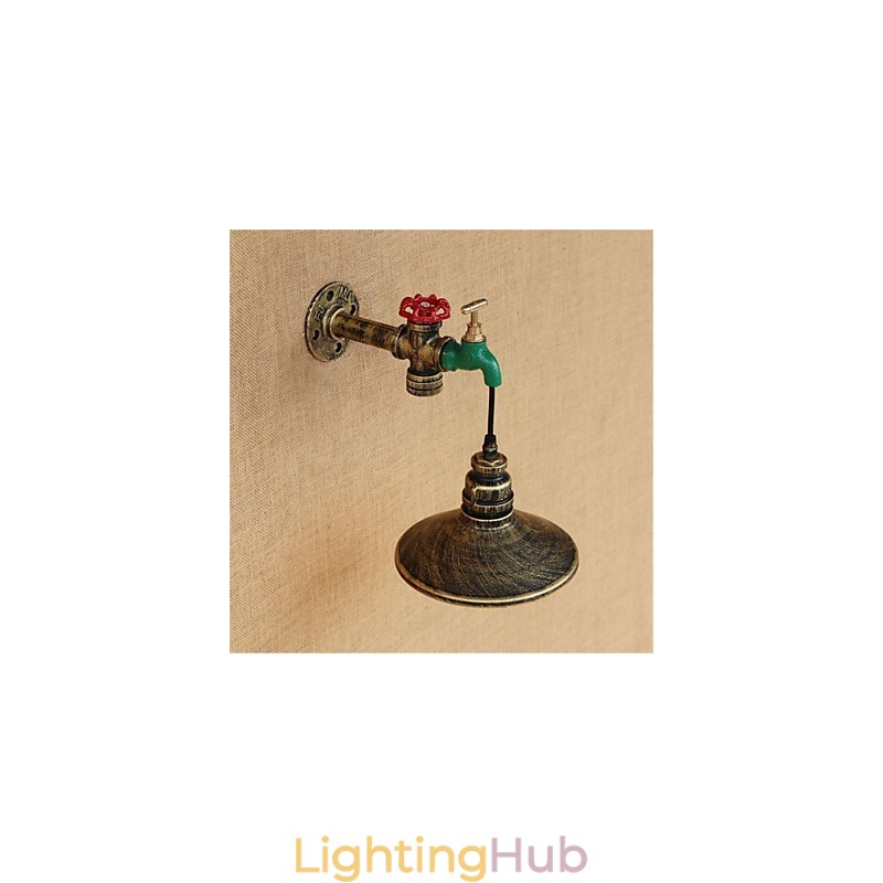 Country Novelty Retro Painting Feature for Mini Style Ambient Light Wall Sconces Wall Light