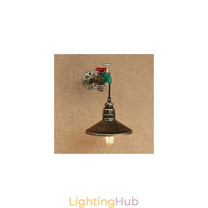 Country Novelty Retro Painting Feature for Mini Style Ambient Light Wall Sconces Wall Light