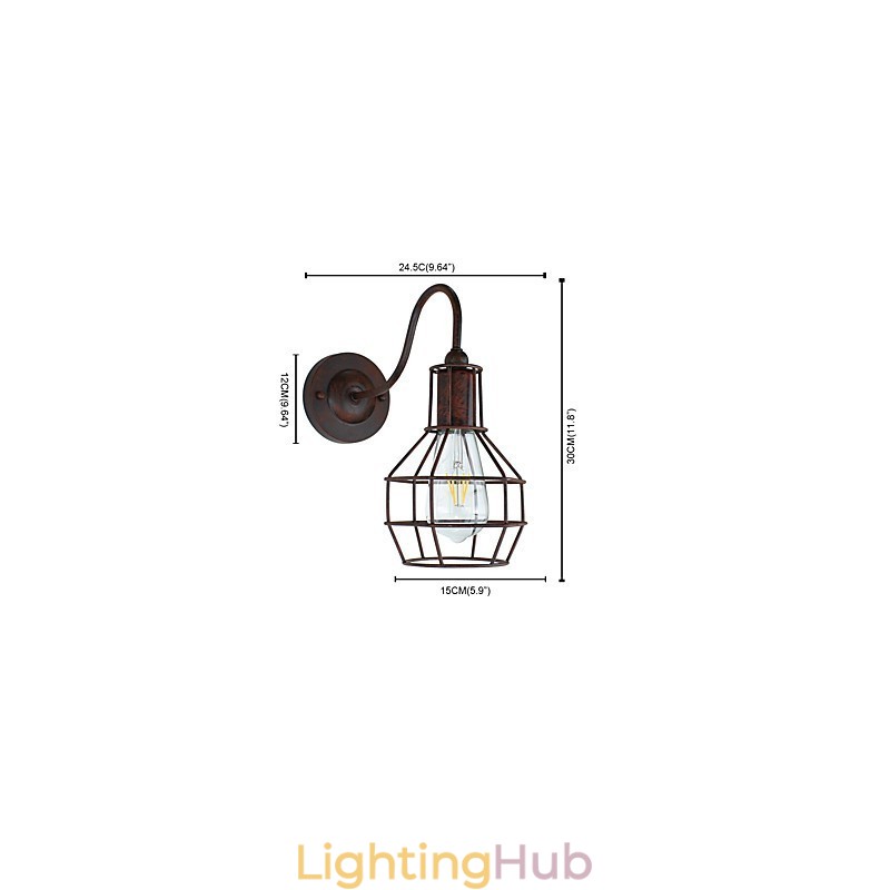 Wall Light Wall Sconces Wall Rust colored Retro Wall Lamp
