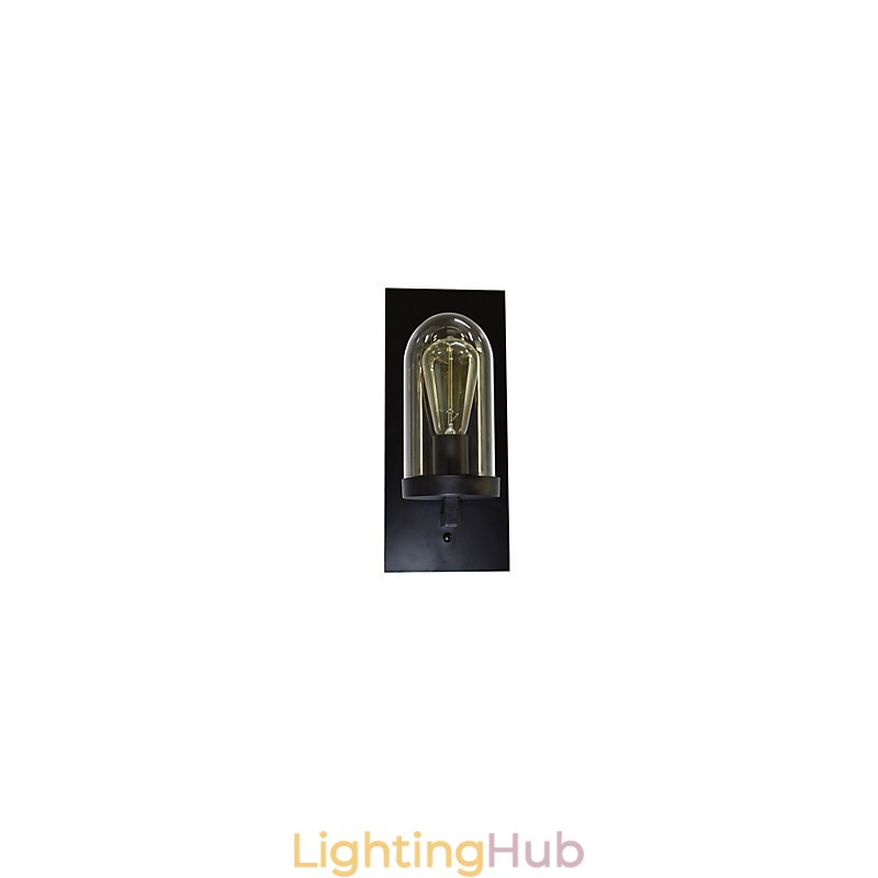 Painted Steel Wall Lamp Dumb Black American Coffee Decoration Retro Wall Light Lightsaber Lamp On Wall