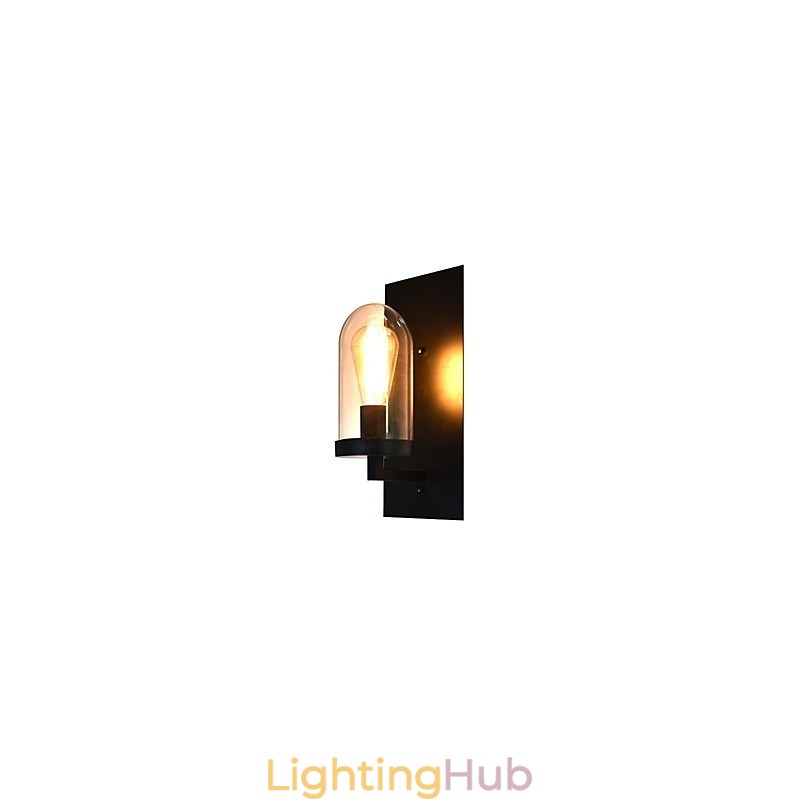 Painted Steel Wall Lamp Dumb Black American Coffee Decoration Retro Wall Light Lightsaber Lamp On Wall