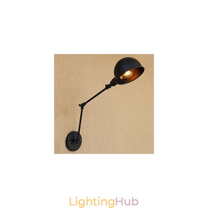 Simple Country Retro Painting Feature for Mini Style Swing Arm Eye Protection Downlight Swing Arm Lights