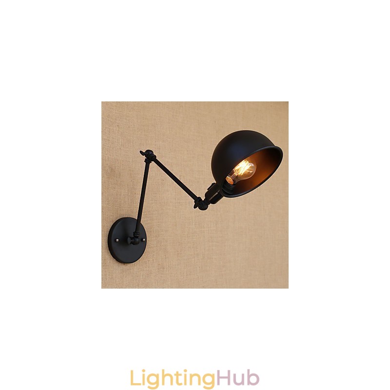 Simple Country Retro Painting Feature for Mini Style Swing Arm Eye Protection Downlight Swing Arm Lights
