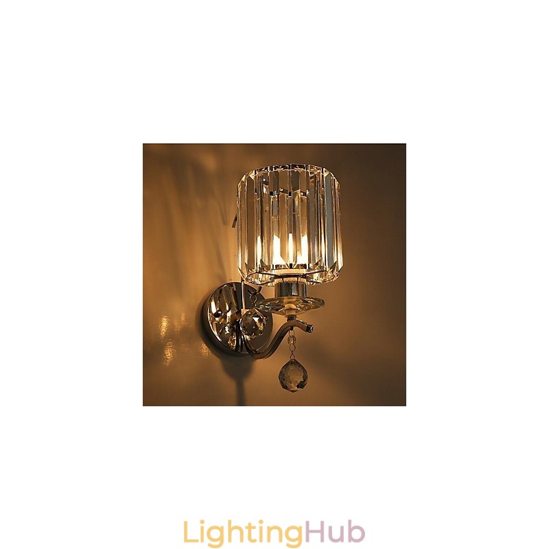 Crystal Modern Contemporary Electroplated Feature Uplight Wall Sconces Wall Light