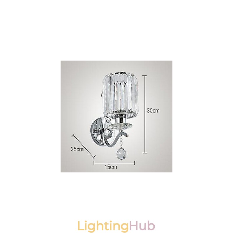 Crystal Modern Contemporary Electroplated Feature Uplight Wall Sconces Wall Light