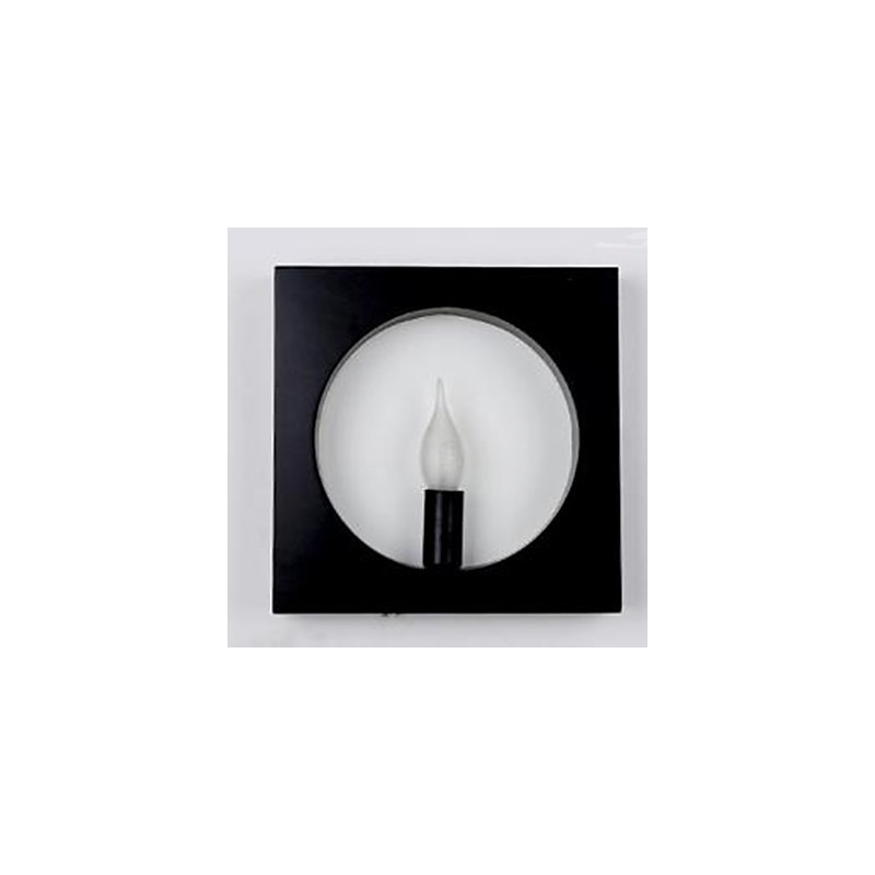 Modern Simple Iron Art Wall Lamp Creative Living Room Background Hall Head Of The Bed Square Frame Decoration Lamps And Lanterns