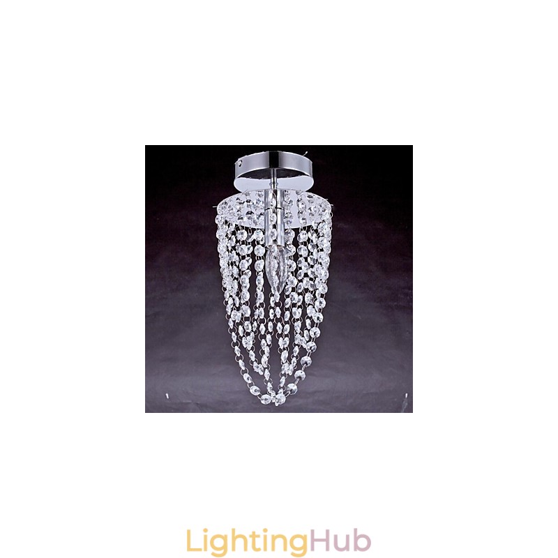 Ceiling Lamps 1 Light Crystal Artistic Stainless Steel Plating