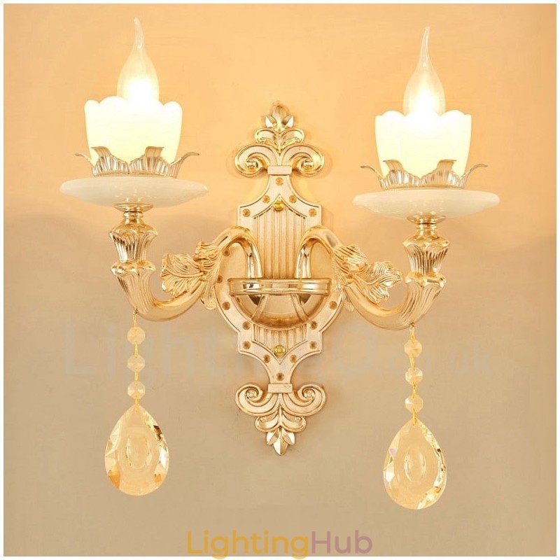 2 Light Traditional Classic Living Room Dining Room Bed Room Metal Indoor Wall Sconces