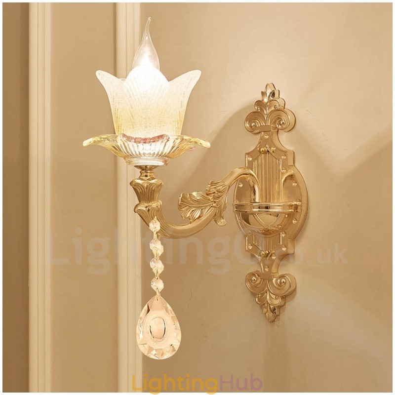 Single Light Traditional Classic Living Room Dining Room Bed Room Metal Candle Indoor Wall Sconces