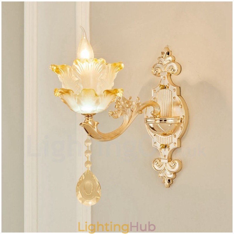 Single Light Traditional Classic Living Room Dining Room Bed Room Metal Luxury Indoor Wall Sconces