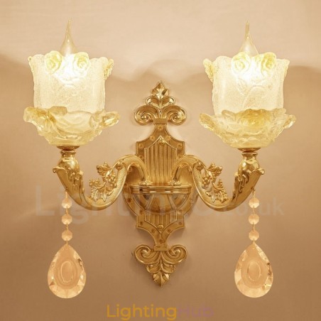 2 Light Traditional Classic Living Room Dining Room Bed Room Metal Indoor Wall Sconces