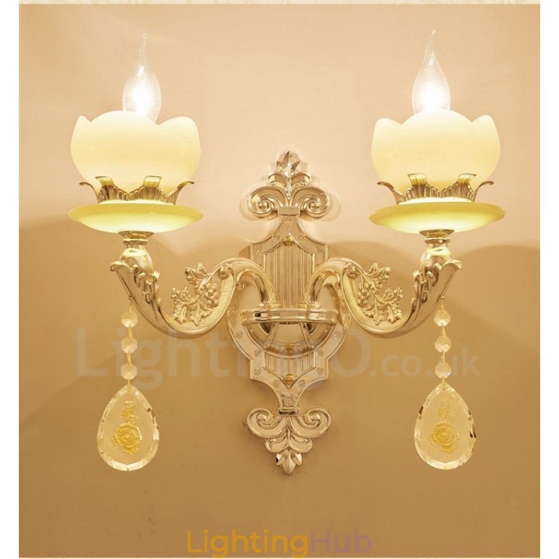 2 Light Traditional Classic Living Room Dining Room Bed Room Metal Indoor Wall Sconces