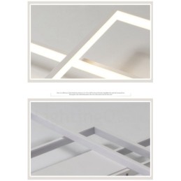Modern Comtemporary Alumilium Painting Ceiling Light Flush Mount Wall Light with Remoter Dimmer for Living Room Bed Room Also Can Be Used As Wall Light