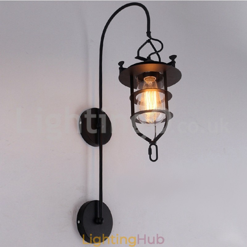Retro Dock Wall Lamp Black Wharf Wall Lights Dock Sconce Restaurant Living Room Cafe Bar Clothing Store