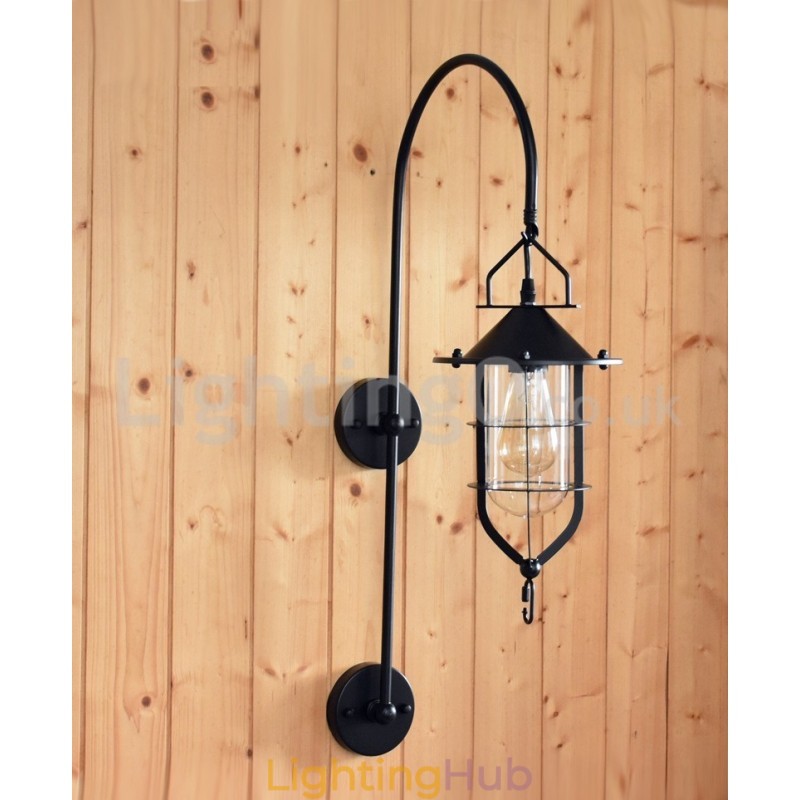 Retro Dock Wall Lamp Black Wharf Wall Lights Dock Sconce Restaurant Living Room Cafe Bar Clothing Store