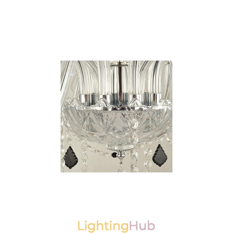 Modern Contemporary Crystal Glass Chandelier