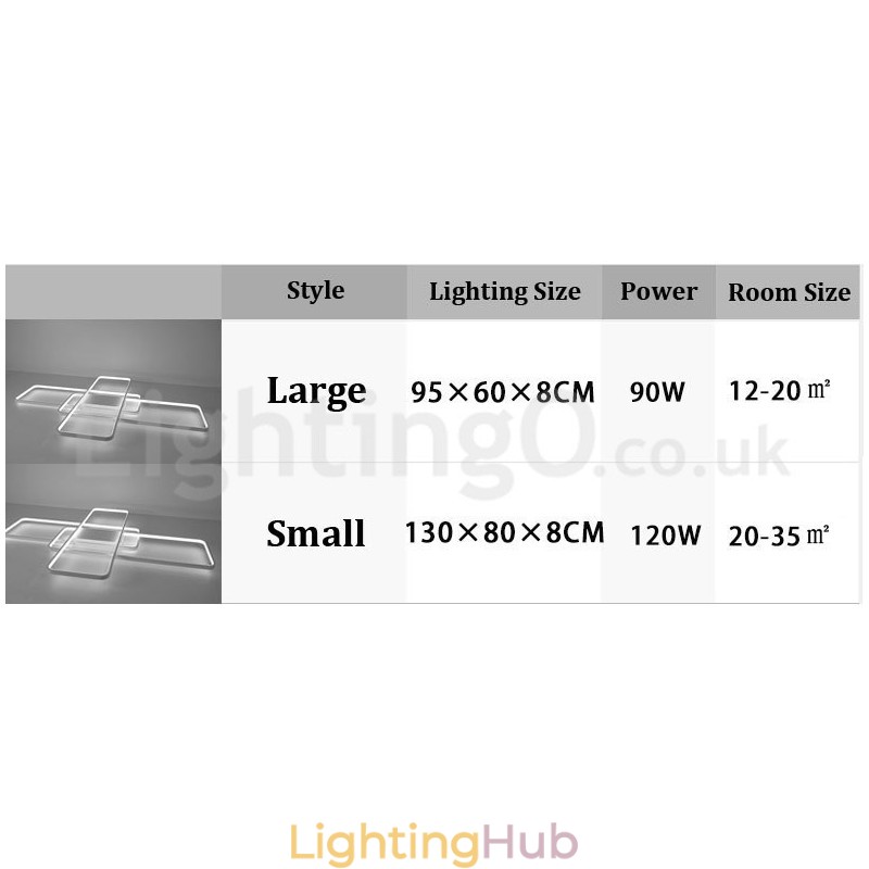 Modern Comtemporary Alumilium Painting Ceiling Light Flush Mount Wall Light with Remoter Dimmer for Living Room Bed Room Also Can Be Used As Wall Light