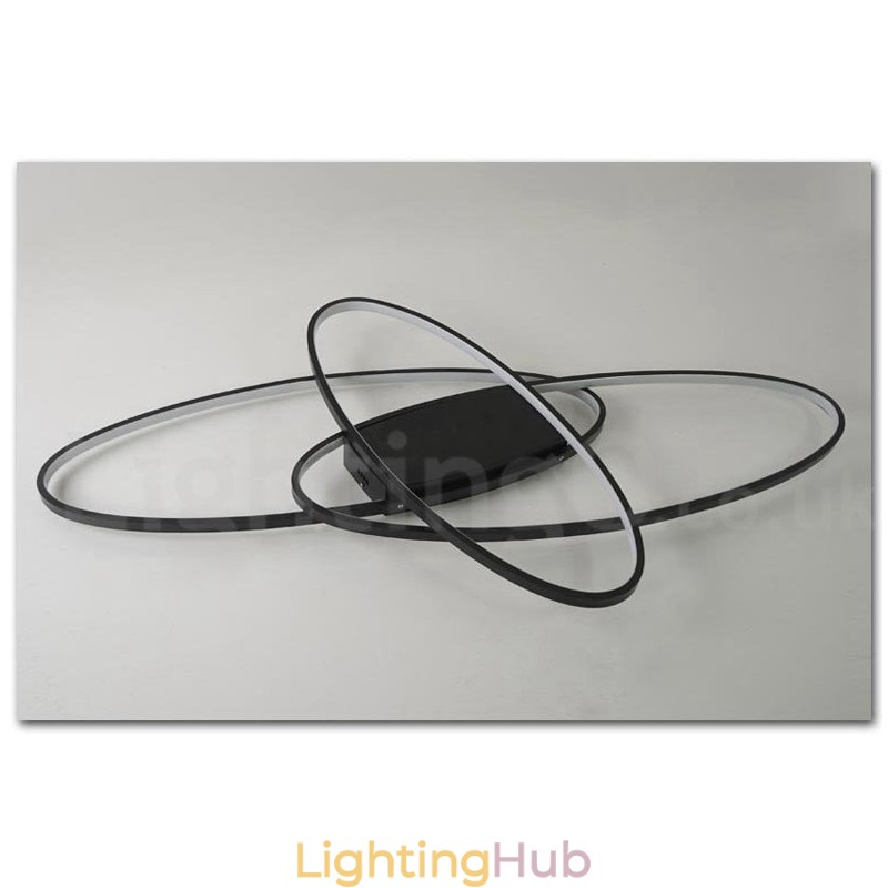 Dimmable Oval Modern Comtemporary Alumilium Ceiling Light Flush Mount Lamp for Living Room Bed Room Also Can Be Used As Wall Light