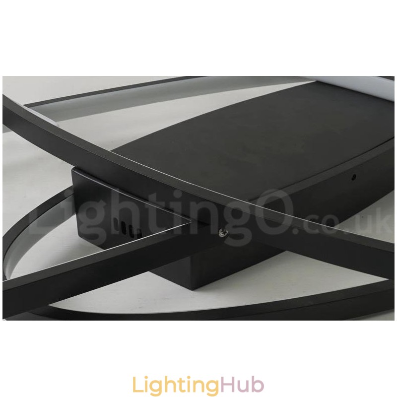 Dimmable Oval Modern Comtemporary Alumilium Ceiling Light Flush Mount Lamp for Living Room Bed Room Also Can Be Used As Wall Light