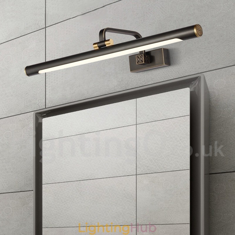 IPMirror Lamp Bathroom Lights Pure Brass Wall Lights with Acrylic Shade Make up Lighting