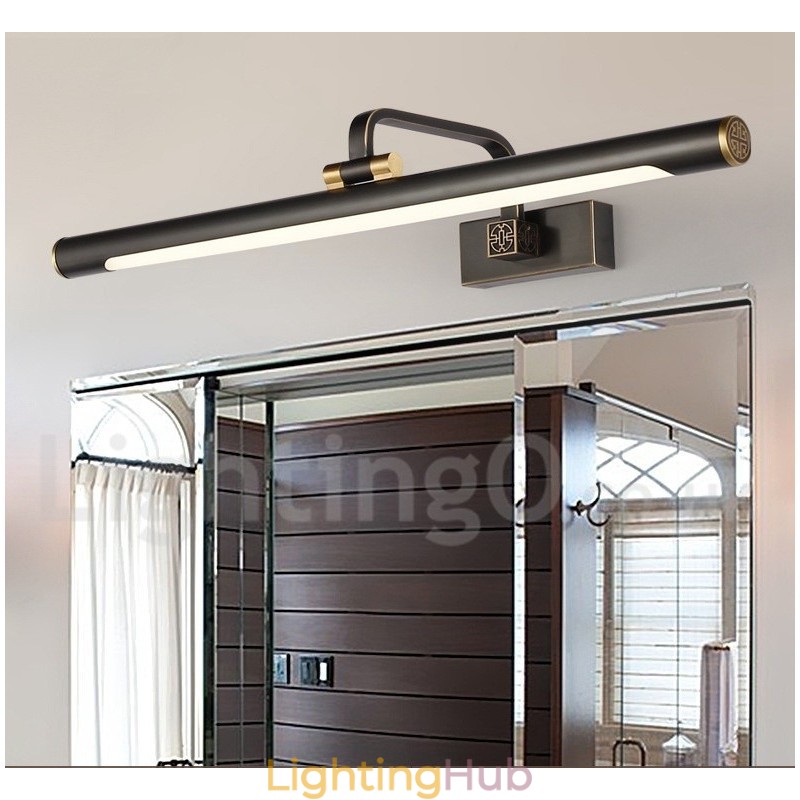 IPMirror Lamp Bathroom Lights Pure Brass Wall Lights with Acrylic Shade Make up Lighting