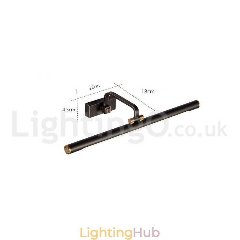 IPMirror Lamp Bathroom Lights Pure Brass Wall Lights with Acrylic Shade Make up Lighting