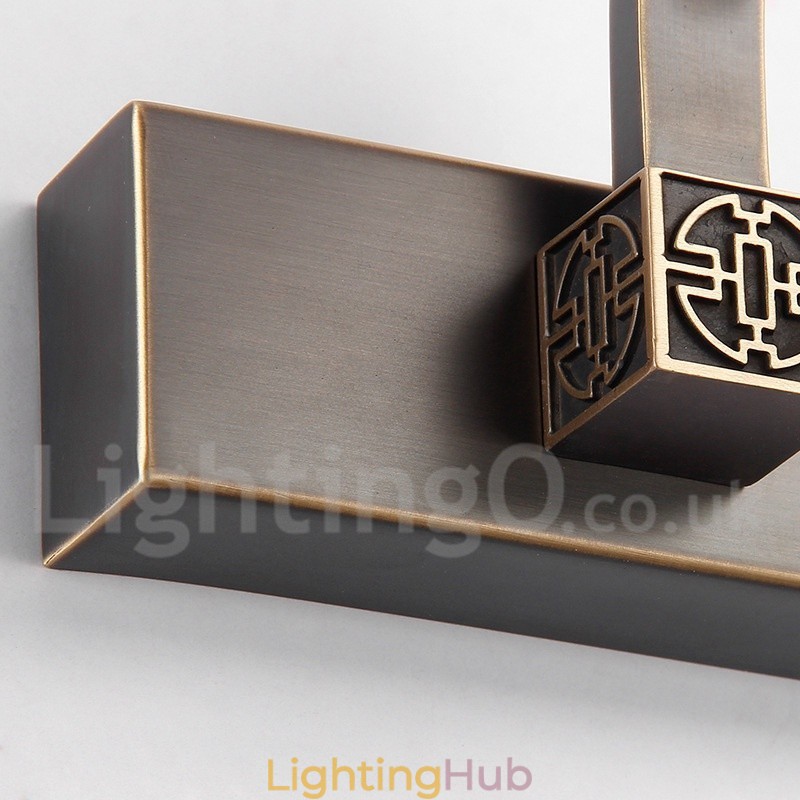 IPMirror Lamp Bathroom Lights Pure Brass Wall Lights with Acrylic Shade Make up Lighting