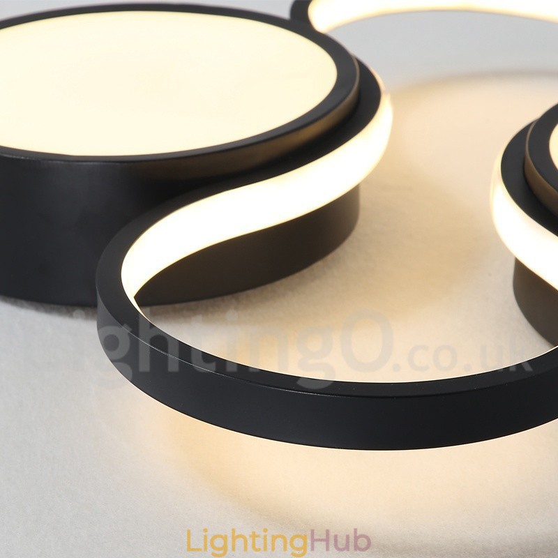 Dimmable Modern Comtemporary Alumilium Ceiling Light Flush Mount Lamp for Living Room Bed Room Also Can Be Used As Wall Light