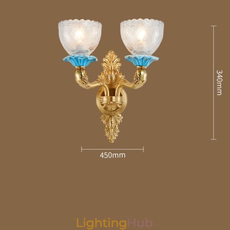 100% Pure Brass Luxurious Rustic Retro Vintage Brass Ceramics 2 Light Candle Wall Light with Glass Shades Special for Hotel Office Showroom Living Room Dinning Room 100% Pure Brass Luxurious Rustic Retro Vintage Brass Ceramics 2 Light Candle Wall Light with Glass Shades Special for Hotel Office Showroom Living Room Dinning Room
