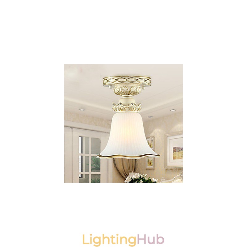 Europe Type Resin Glass Dome Light Sweet To Absorb Dome Light Lamp