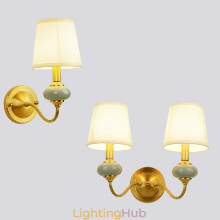Pure Brass Luxurious Rustic Retro Vintage Brass Ceramics Candle Wall Light with Glass Shade Special for Hotel Office Showroom Living Room Dinning Room Pure Brass Luxurious Rustic Retro Vintage Brass Ceramics Candle Wall Light with Glass Shade Special for Hotel Office Showroom Living Room Dinning Room