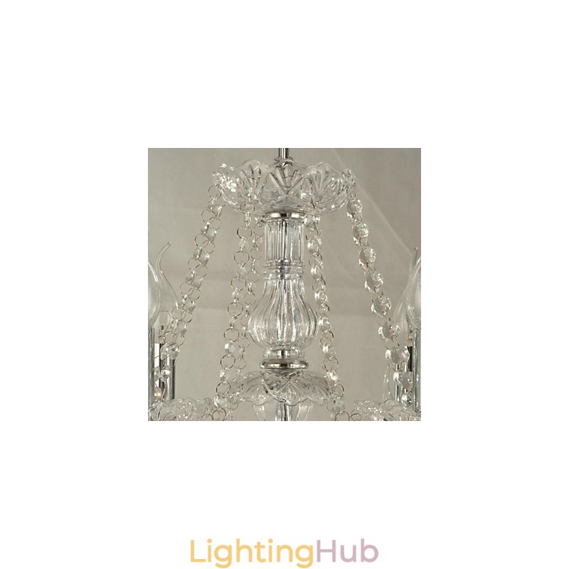 Modern Contemporary Crystal Glass Chandelier