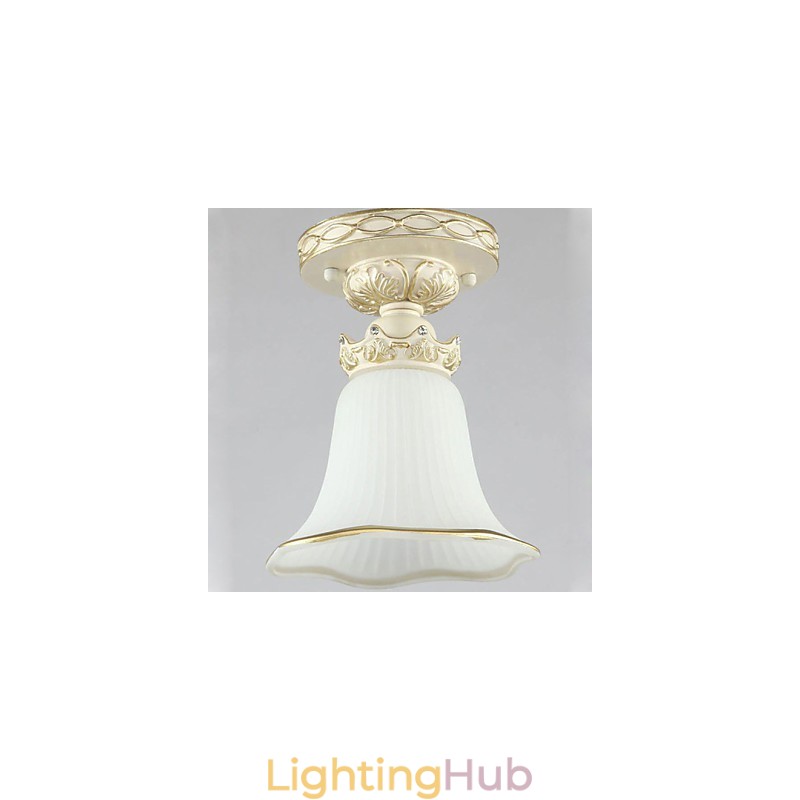 Europe Type Resin Glass Dome Light Sweet To Absorb Dome Light Lamp