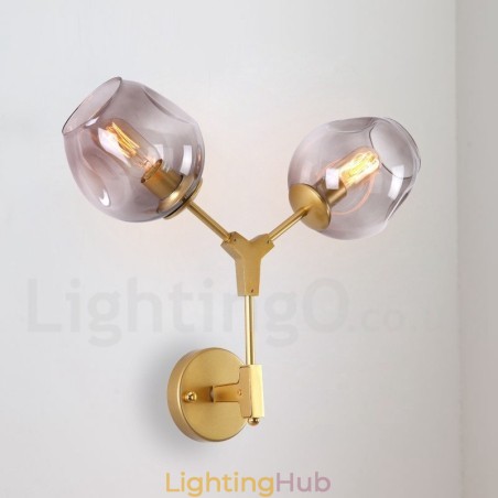 Rustic Retro Vintage Two Light Wall Light with Multi Colours Glass Shade Special for Hotel Office Showroom Living Room Bed Room Rustic Retro Vintage Two Light Wall Light with Multi Colours Glass Shade Special for Hotel Office Showroom Living Room Bed Room