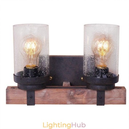 2 Light Vintage Wooden Industrial Style Wall Light for Wind Bar Loft Coffee Restaurant 2 Light Vintage Wooden Industrial Style Wall Light for Wind Bar Loft Coffee Restaurant